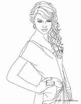 Swift Coloring Taylor Pages Printable Singer Singers Famous Desenhos Hellokids Para Colouring Colorir Color People Pintar Print Sheets Adult Ntt sketch template