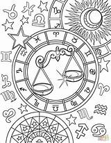 Libra Sternzeichen Waage Malvorlagen Astrology Bilancia Horoscope Supercoloring Druckbare Tierkreiszeichen Zodiaco Tarot Escorpio Turmakbanyoseramik Basteln sketch template