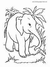 Elephant Coloring Pages Printable Kids Jungle Color Animal Cartoon Sheets Colouring Elephants Apples Ten Print Template Getcolorings Tattoo sketch template