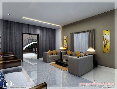 awesome  interior renderings kerala home design  floor plans