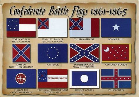 civil war flags crossed