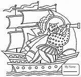 Christopher Columbus Ships Coloring Pages Getdrawings Getcolorings sketch template
