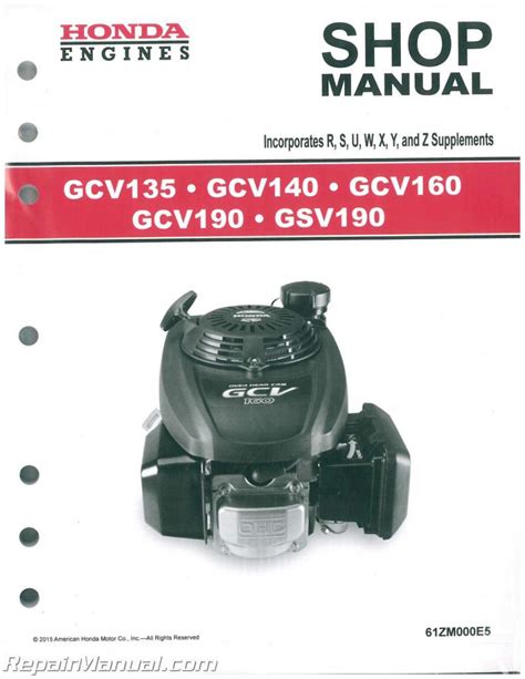 honda gcv gcv gcv  gsv engine shop manual