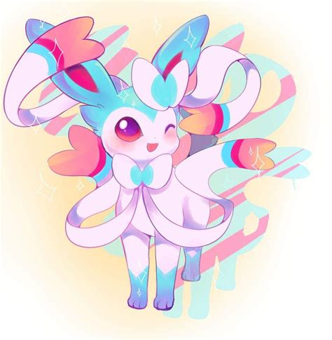 cute shiny sylveon pokemon