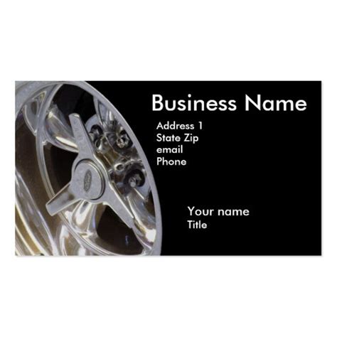chrome business card zazzle
