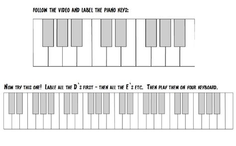 label keys  piano labels design ideas