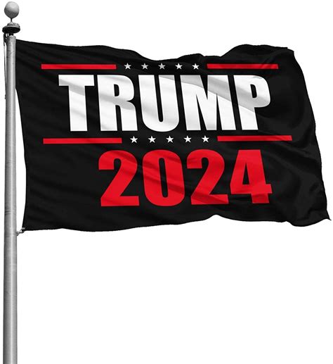 cheap 1005polyester 3x5ft usa election trump 2024 flag with two