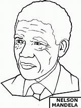 Nelson Mandela Kleurplaten sketch template