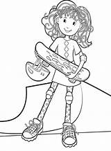 Coloring Pages Skateboard Groovy Girls Skateboarding Kids Play Printable Kidsdrawing January Popular Cartoon Uploaded User sketch template