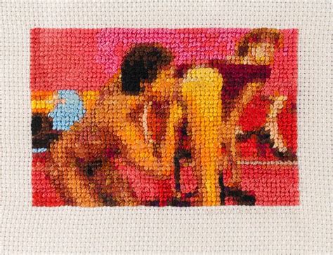 Artist Leah Emery Cross Stitches Scenes From Vintage