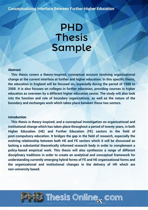 phd thesis sample  phd thesis  issuu