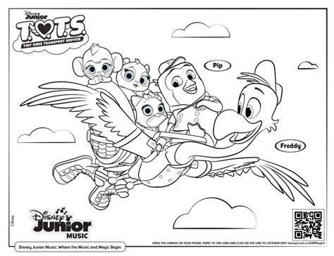 disney junior  coloring pages  characters flying