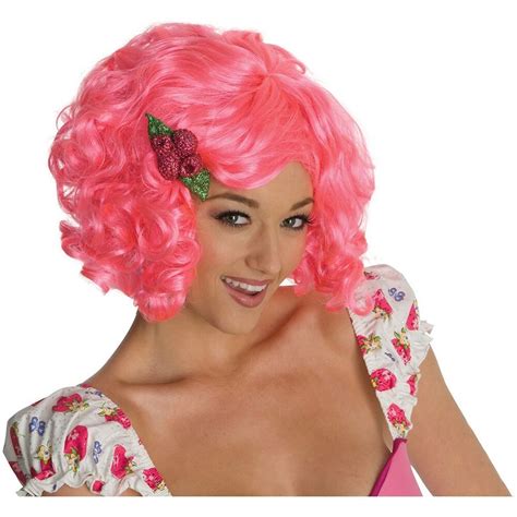 adult raspberry tart costume wig strawberry shortcake womens pink fancy dress ebay