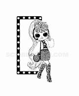 Lol Coloring Omg Diva Surprise Lady Pages Printable sketch template