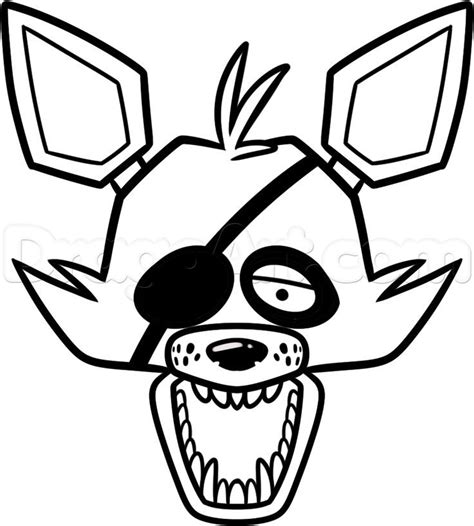How To Draw Foxy The Fox Easy Step 8 Fnaf Costume