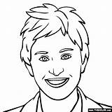 Ellen Coloring Degeneres Pages Sheet Ochoa Sketch Template sketch template