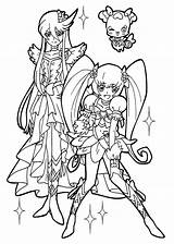 Coloring Pages Girl Anime Cure Pretty Cute Girls Giraffe Print Sailor Moon Princess Template Printable sketch template