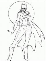 Batgirl Tocolor Supergirl Superhero sketch template