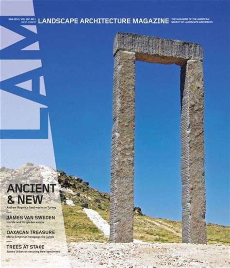 architecture  book landscape architecture magazine january