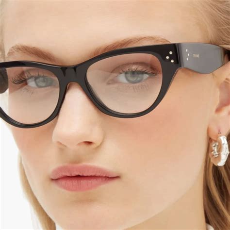 Celine Eyewear Brampton Celine Black Cat Eye Glasses Cl50040