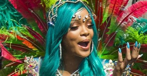 See The See Through Bejeweled Bikini Rihanna Wore For Barbados Festival