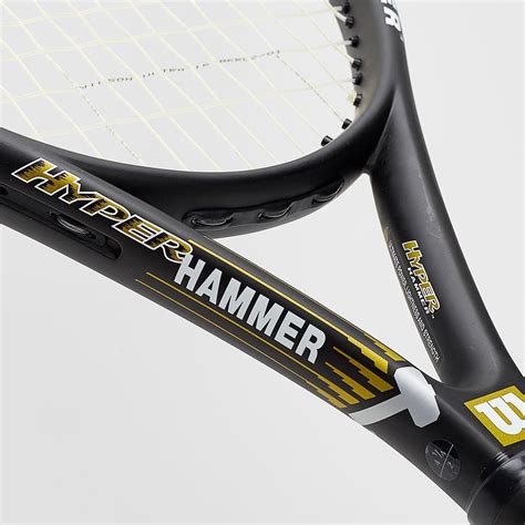 wilson hammer  tennis rackets black white gold