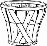 Coloring Empty Basket Picnic sketch template