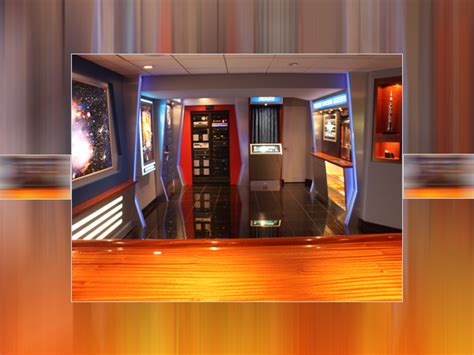 home theater lobby space theme