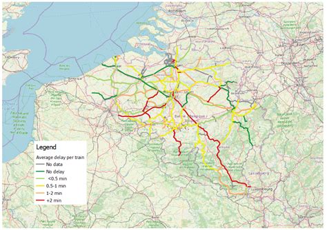 average belgian train delay   visualised rbelgium