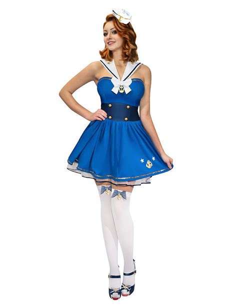 Marine Pin Up Costume For Women Adults Costumes And Fancy