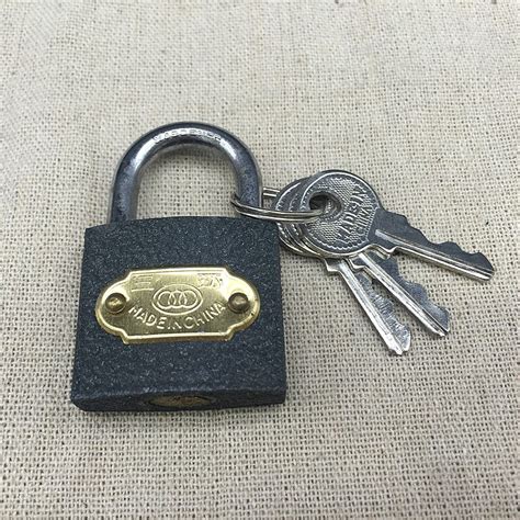 small mini strong steel padlock travel lock   keys wonderful gift