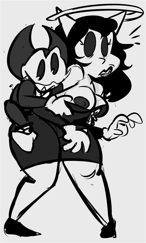 rule 34 alice angel areolae artist request bendy bendy