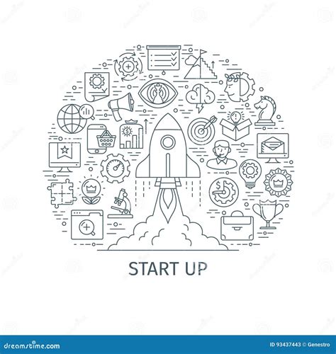 start  business concept stock vector illustration  idea