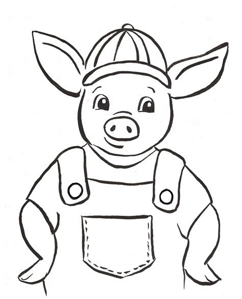 coloring page  pig  art starts
