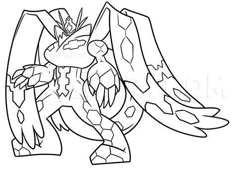 pokemon zygarde coloring pages sketch coloring page