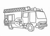 Truck Fire Coloring Drawing Pages Simple Printable Mail Ford Firetruck F150 Kids Color Pdf Trucks Easy Lego Engine Draw Bulldozer sketch template