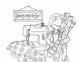 Digi Stamps Digital Sewing Dearie Dolls Coloring Looking Patterns Machines Pages Machine Embroidery Colouring Choose Board Books Impressions October sketch template