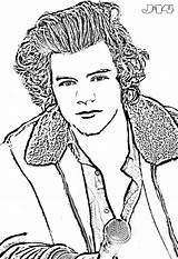 Coloring Pages Direction Harry Styles Printable Famous Colouring People Da Desenhos Sheet 1d Popular Print 2056 sketch template
