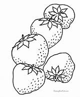 Erdbeere sketch template