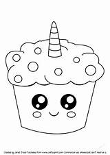 Unicorn Cupcake Eats sketch template