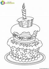 Taart Kleurplaten Kleurplaat Verjaardag Taarten Kaarsen Tort Afbeeldingsresultaat Urodzinowy Kolorowanka Downloaden Uitprinten sketch template