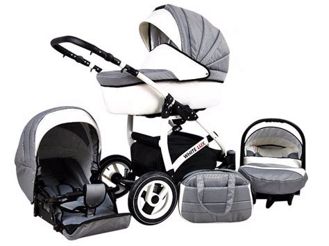 kinderwagen white lux   newborn carseat baby prams car seats