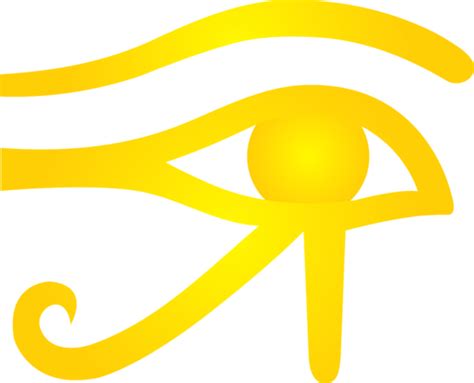 Golden Eye Of Horus Symbol Free Clip Art