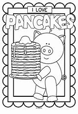 Pancake Coloring Printables Pages Pancakes Ihop Preschool Printable Pajamas Pig Colouring Party Activities Posters Crafts Pajama Color Clip Choose Board sketch template