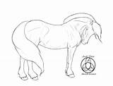 Fjord Coloring Lineart Horses Pages Colouring Designlooter Deviantart 75kb 690px Save Drawings sketch template
