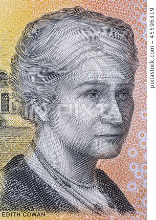 edith cowan portrait  australian money stock photo  pixta