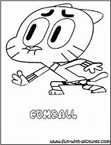 Gumball Coloring Amazing Pages Colouring Print Darwin Getcolorings Fun Kids Clouring Printable Drawing Color Search sketch template