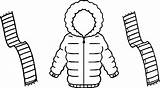 Scarf Coat Colouring Printable Designlooter Getcoloringpages Penguins Scarves sketch template