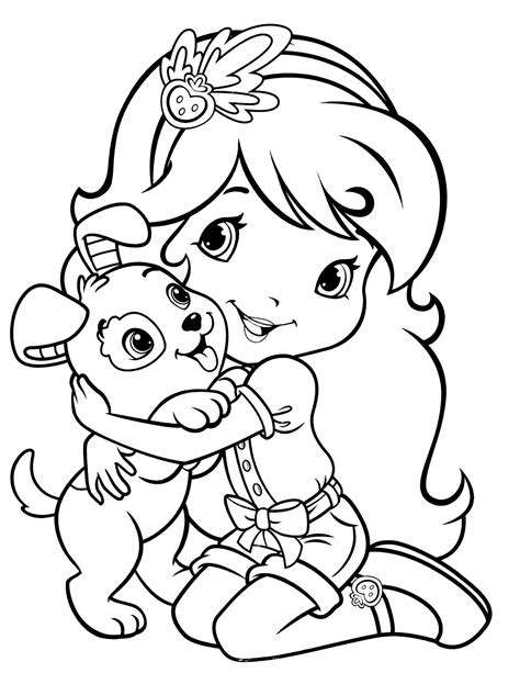 strawberry shortcake coloring pages  kids learning printable