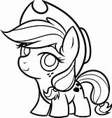 Coloring Pony Little Pages Baby Rarity Cute sketch template